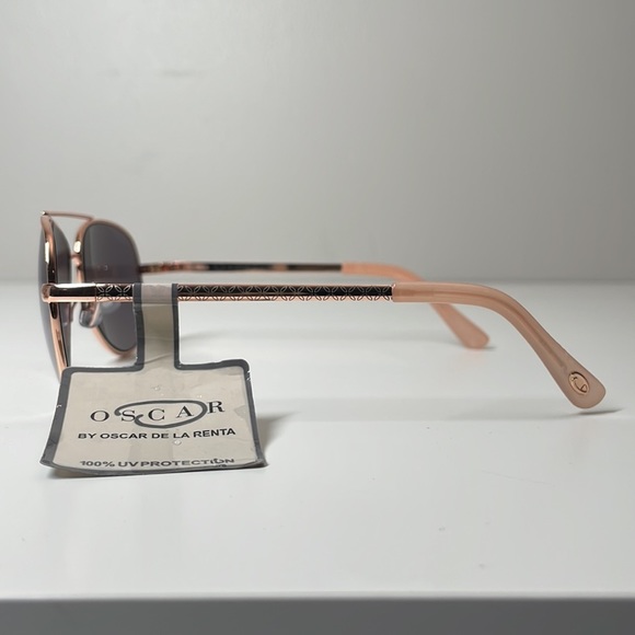 Oscar De La Renta Rose Gold Mirrored Sunglasses MOD3041 - Picture 3 of 9